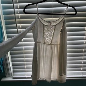 all white american eagle dress